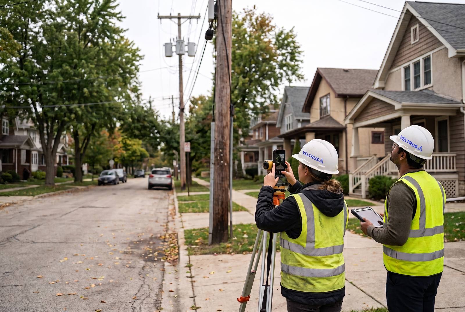 Street level survey ahead of an underground coordination review